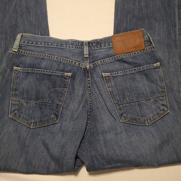 BKE Buckle Big Star Eastman Mens 31L Relaxed Straight Blue Denim Jeans - Picture 2 of 6